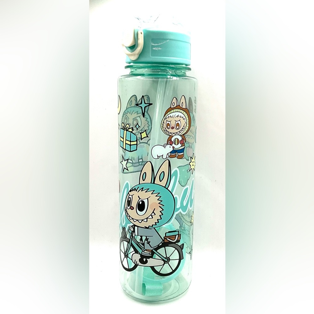 Kids Cartoon Water Bottle - Aqua